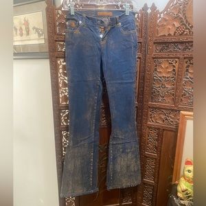 Women’s acid washed jeans